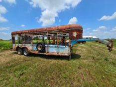 Gooseneck Livestock Stock Trailer - Tandem Axle Ranch Hauler - Selling Absolute, No Reserve