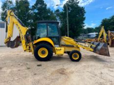 2011 New Holland B95B Cab MFWD Loader Backhoe