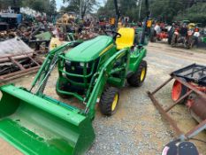 2022 John Deere 1023E MFWD Compact Utility Tractor with 120R Front Loader