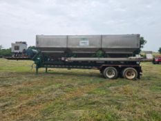 2014 Doyle Dry Fertilizer Tender Trailer - Kubota Diesel, 3 Stainless Compartments, Side Discharge