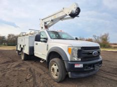 2017 Ford F-550 Bucket Truck - Power Stroke Diesel, ETI 40 Boom, 45 ft Working Height