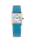 Cartier Tank Must de Cartier with dial personalized by La Californienne ,80s