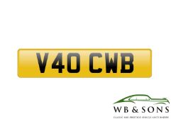 Registration V40 CWB - NO RESERVE