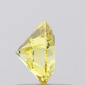 Round Brilliant Cut Diamond 1.01 Carat Fancy Vivid Yellow Colour VS1 Clarity ID EX EX - IGI Cert