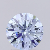 Round Brilliant Cut Diamond 1.01 Carat Fancy Intense Blue Colour VS2 Clarity ID EX EX - IGI Cert