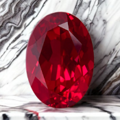 **ON SALE** 8.55ct Pigeon Blood Ruby, Oval Cut