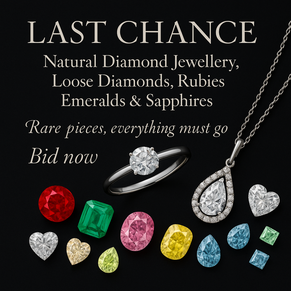 Letzte Chance! Natürlicher Diamantschmuck, lose Diamanten, Rubine, Smaragde & Saphire – Seltene Stücke, Alles muss raus – Jetzt bieten!