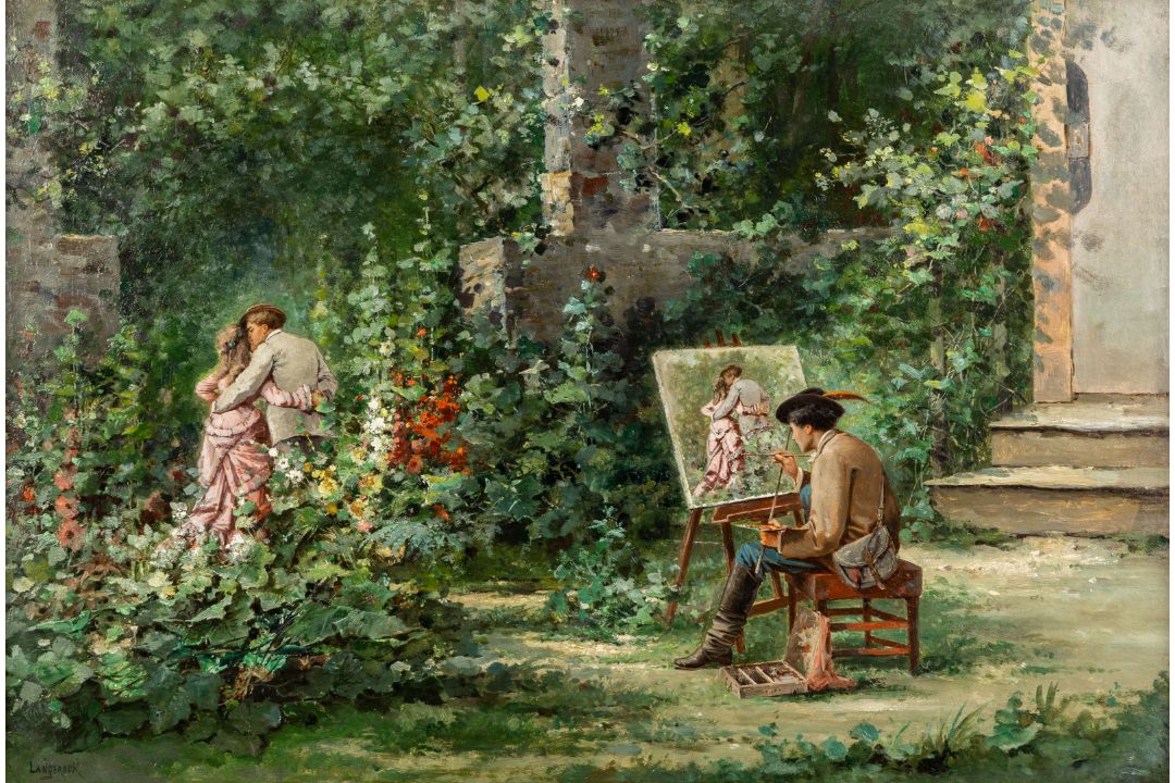 Henri Langerock (1830-1915) 'Witnessing Love' - Bild 2 aus 9