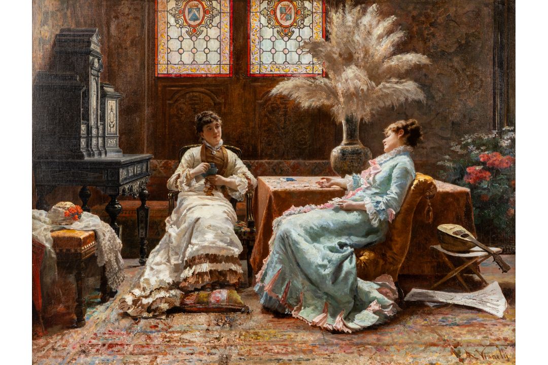 Alberto Vianelli (1841-1927) 'The Card Game'  - Bild 2 aus 8