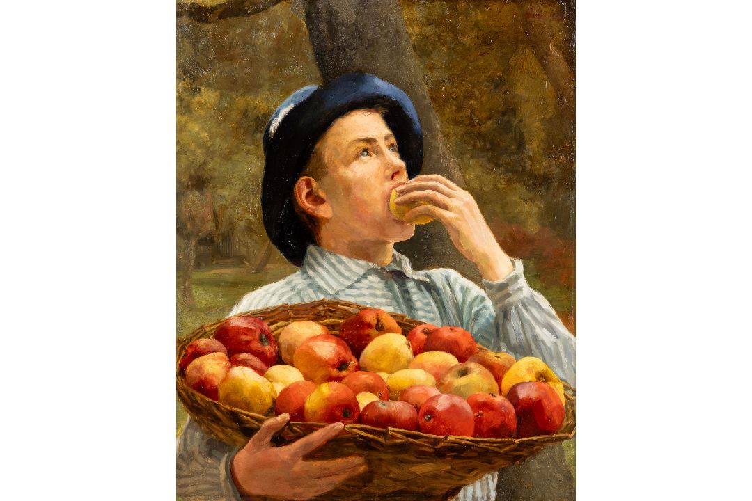 Emile Hendrik Godding (1841-1898) 'Sous les Pommiers' (1891) - Bild 1 aus 9