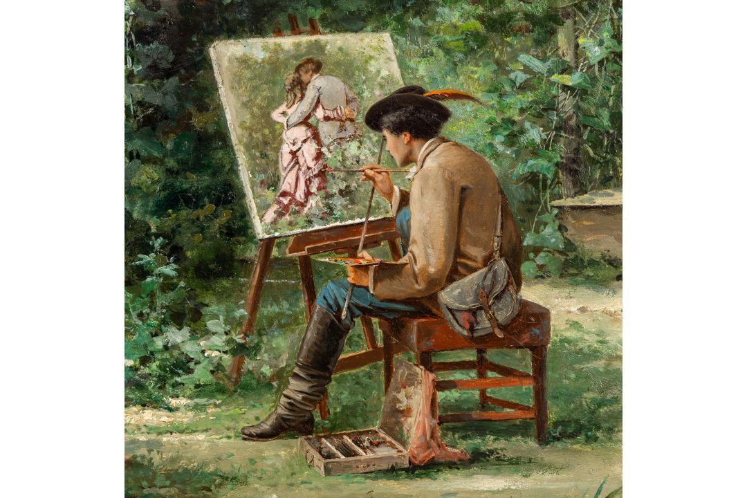 Henri Langerock (1830-1915) 'Witnessing Love' - Bild 6 aus 9