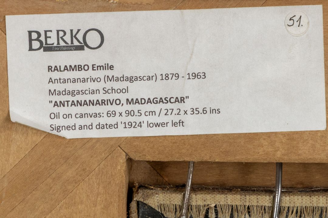 Émile Ralambo (1879-1963) 'Antananarivo, Madagascar' (1924) - Bild 8 aus 8