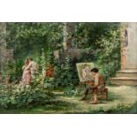Henri Langerock (1830-1915) 'Witnessing Love'