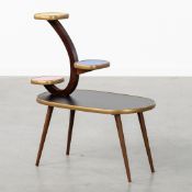 A Decorative Etagère or Plant Stand, Formica, Atomic Age Style.