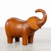 Dimitri Omersa (1927-1975) (Attr.) 'Elephant', A Leather Ottoman.