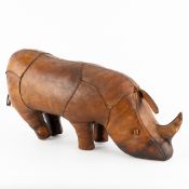Dimitri Omersa (1927-1975)(Attr.) 'Rhino', A Leather Ottoman, circa 1960-1970.