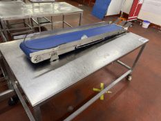 TABLE WITH CONVEYOR.