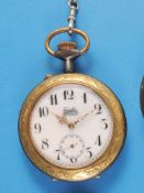 Große Metall-Eisenbahner-Taschenuhr mit Metall -Taschenuhrkette