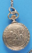 Tavannes Watch Co., Motiv-Taschenuhr mit Hindernisreitern