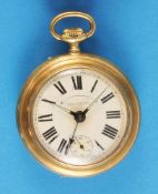 Lexington Messing-Taschenuhr mit Wecker, Cäsar Renfer- Abrecht