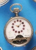 Metall-Taschenuhr mit 8-Tage-Werk, Hebdomas