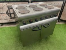 Lincat Silverlink Stainless Steel 6-Plate Double Door Commercial Electric Oven as Lotted
