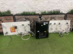 Brandels BRW350 Beer Cooler 230V, With 2no. Wall Mounted Cellar Boards For 5no. Beer Lines