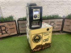 Evoca Spa ESB4SR UK/Q Vienna Bean To Cup Counter Top Coffee Machine, With Condiments Stand, Please