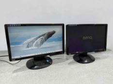 2no. Benq ET-0025-TA 19” LCD Monitors 100-240v, With Power Supplies & VGA Cables