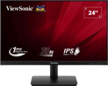 Boxed & Unused ViewSonic VA240 24” Full HD LED Monitor 100-240v
