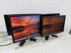 3no. Dell E207WFPc 20” LCD Monitors & Dell E197FPf 19” Monitor With Power Supplies & VGA Cables