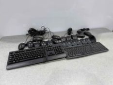 Quantity of Various Wireless & USB Mice With 2no. Keyboards, Please Note USBS Missing From