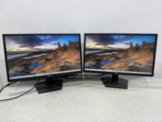 2no. Dell SE2422H 24” Flat Panel Monitors 100-240v, With Power Supplies, HDMI Cables Not Included