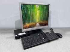 HP 260 G2 Micro PC Intel Core i5-6200U 8GB Ram 128GB SSD Windows 11 Pro, With LG L1919S 19” Monitor,