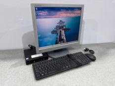 HP 260 G2 Micro PC Intel Core i5-6200U 8GB Ram 128GB SSD Windows 11 Pro, With LG L1915S 19” Monitor,