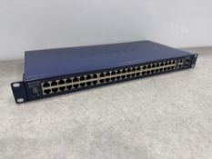 Netgear FS750T2 ProSafe 48-Port Gigabit Smart Switch 100-240v, With Power Supply
