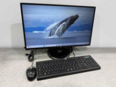 HP N246v 24” LCD Monitor 100-240v, With Keyboard, Mouse, Power Supply & HDMI Cable