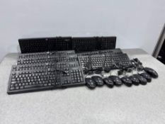 10no. HP Keyboards With 10no. HP Mice