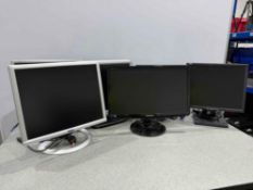 6no. Monitors Comprising; LG L1942PT, Dell 1907FPVt, Dell LCD Monitor, Dell E171FP, Hanns•G HU196D &