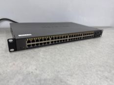 Netgear GS748T ProSafe 48-Port Gigabit Smart Switch 100-240v, With Power Supply