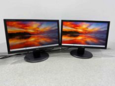 2no. IIyama PL2083H 20” LCD Monitors 100-240v, With Power Supplies, VGA Cables Not Included