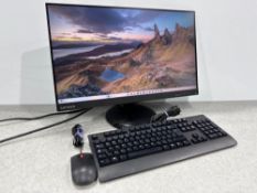 Lenovo A20238FD0 LCD Monitor 100-240v With Lenovo Keyboard & Mouse Power Supply & HDMI Cable