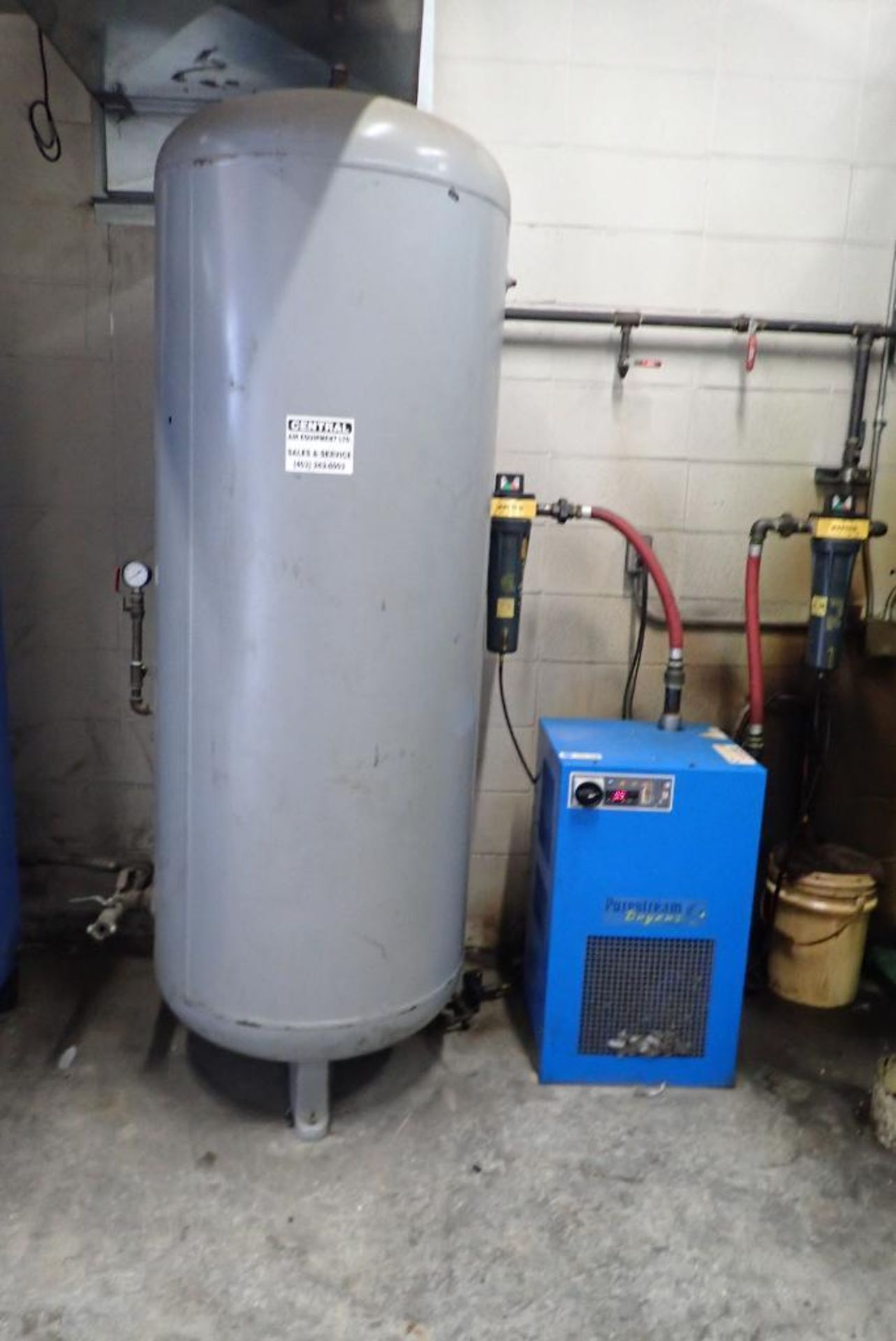 Lot of Boge C30 Screw Compressor Showing 40,472hrs, Purestream Dryer and Receiving Tank. - Image 3 of 5