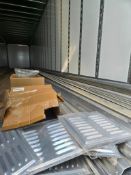 Lot of approx. 20pcs Aluminum Exterior Rub Rails, quantity of End Caps and Trailer Vents.