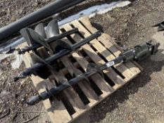 Lot of CAPTOK Excavator Hydraulic Auger w/ 16