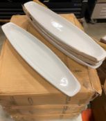 ARCOROC CAPITALE CANOE PLATES - LOT OF 36 - NEW