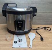64-CUP COMMERCIAL ELECTRIC RICE COOKER & WARMER, OMCAN 47591 - NEW