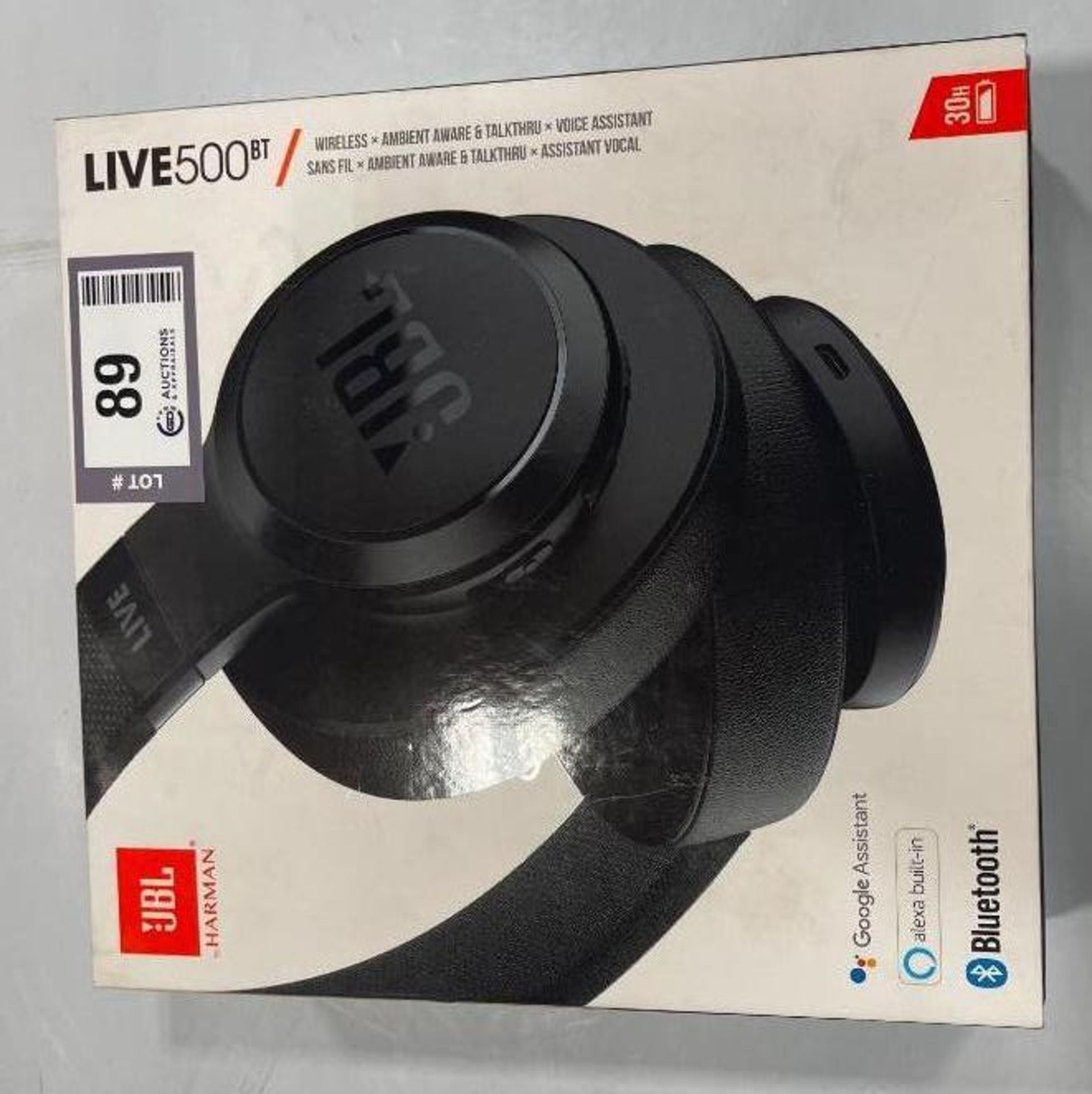NEW JBL LIVE 500BT WIRELESS OVER-EAR HEADPHONES - Image 4 of 4