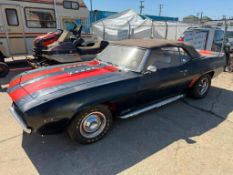 1969 Chevrolet Camaro SS Automatic Convertible, 102,537miles w/ Side Pipes, C/W 14” Chrome 5-Bolt GM