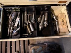 Lot of Asst. Drill Chucks, Taper Shank Drill Chucks, Live Centers, etc.